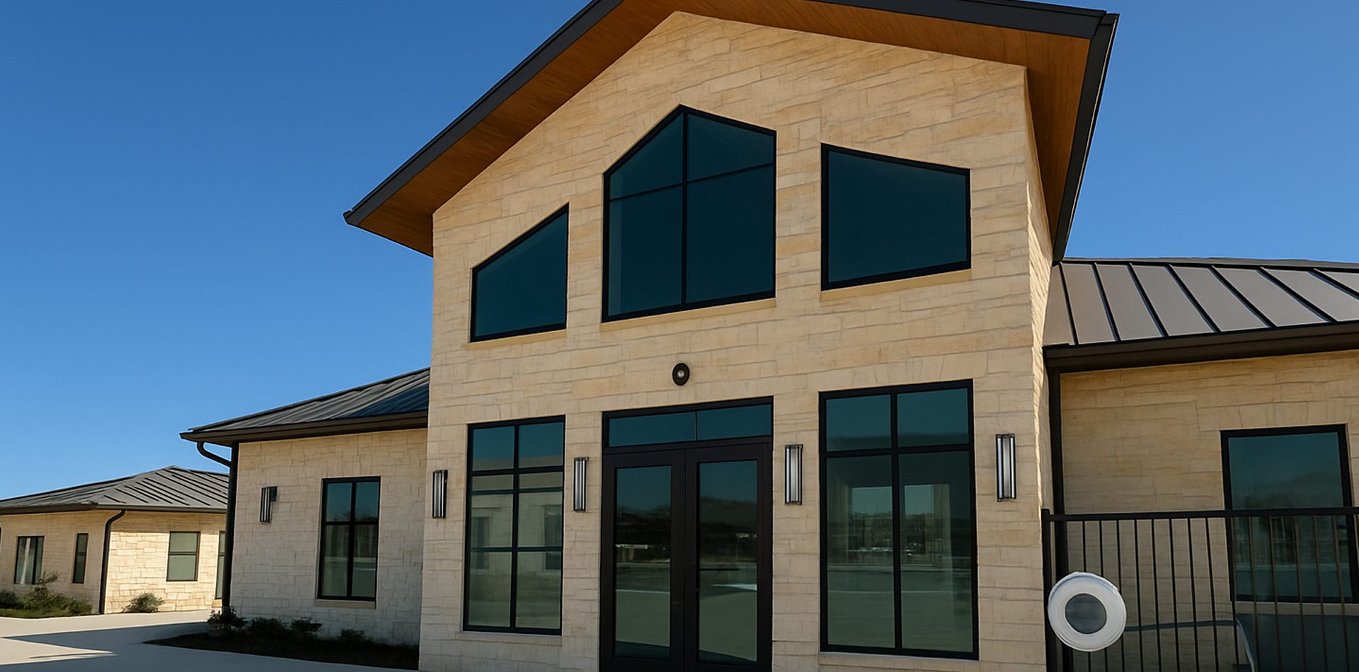 Modern commercial building painted by Optimus Painting